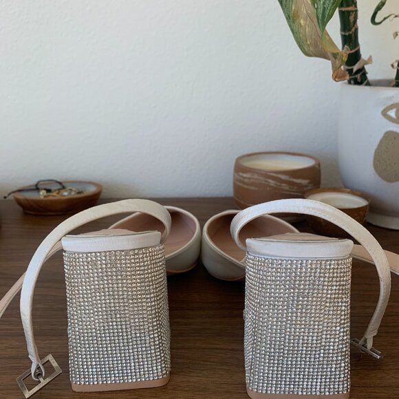 Asos Be Mine Wide Fit Bridal Embellished Heels - Picture 5 of 11